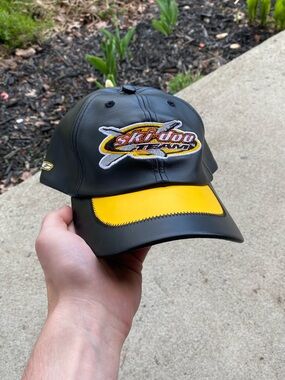90s Vintage Ski-Doo Leather Cap